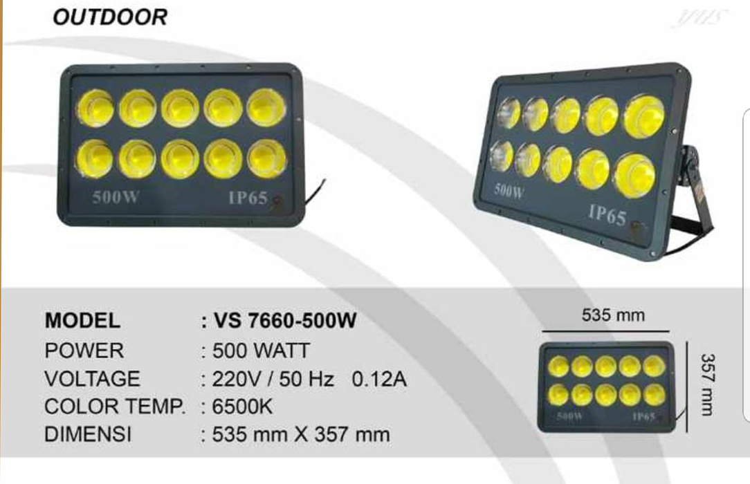 Lampu Sorot LED 500 Watt